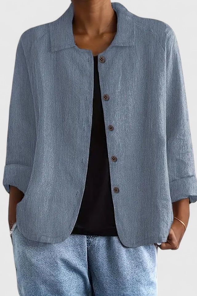 Casual Button-Up Blouse