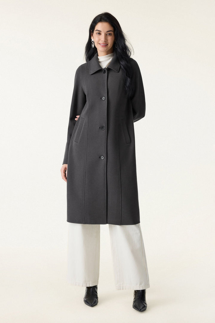 Button-up coat