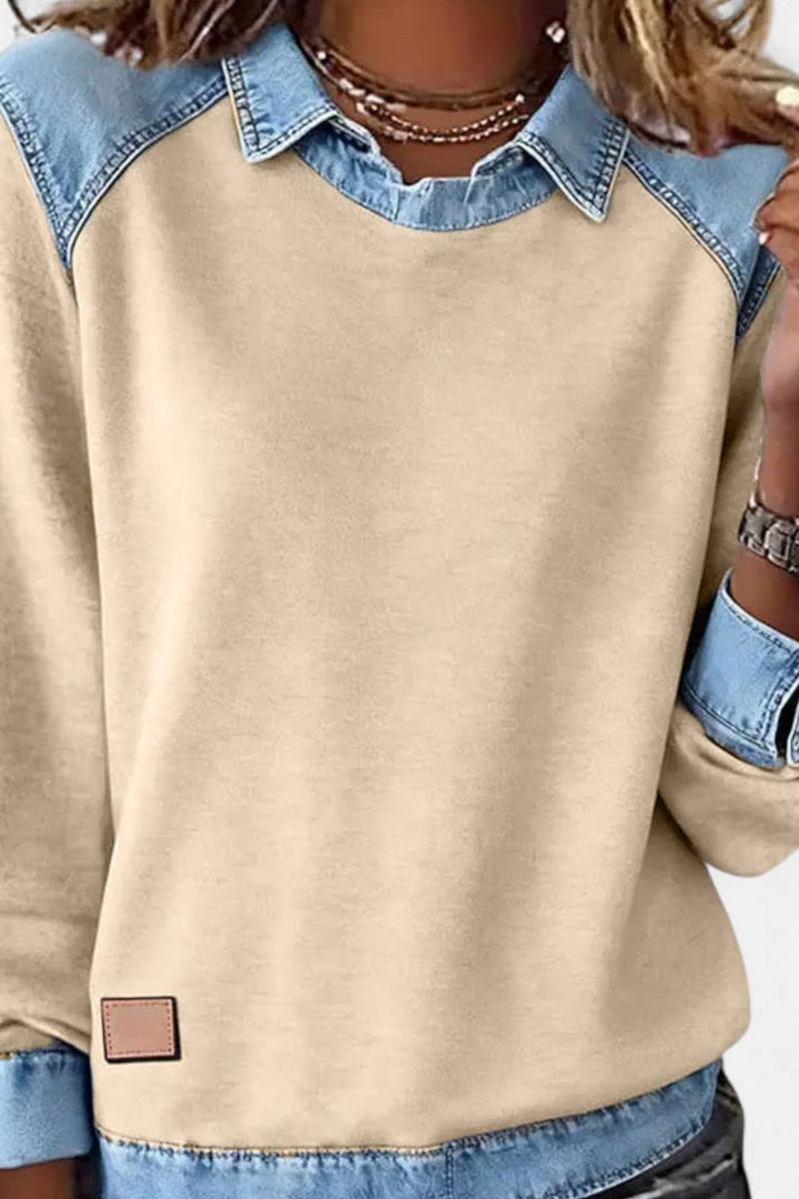 Denim Sweater