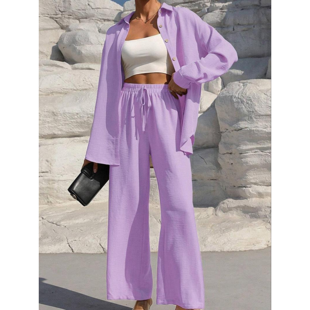 Vanora | Long-Sleeve Blouse & Trouser Co-ord