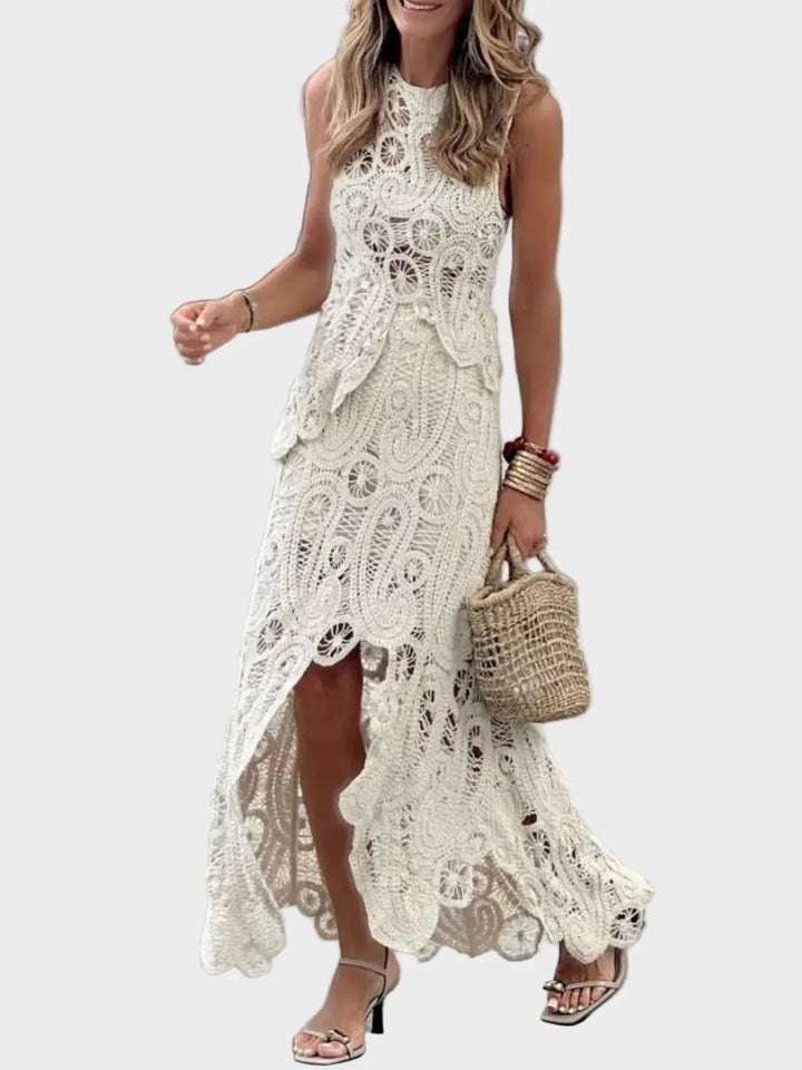 Pearl | Crochet Lace Maxi Dress