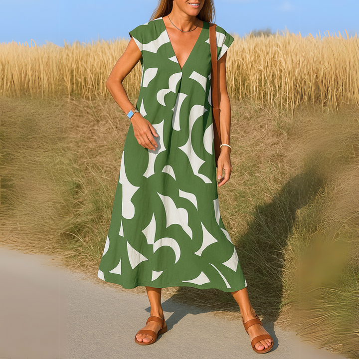 Valérie | V-Neck Day Dress