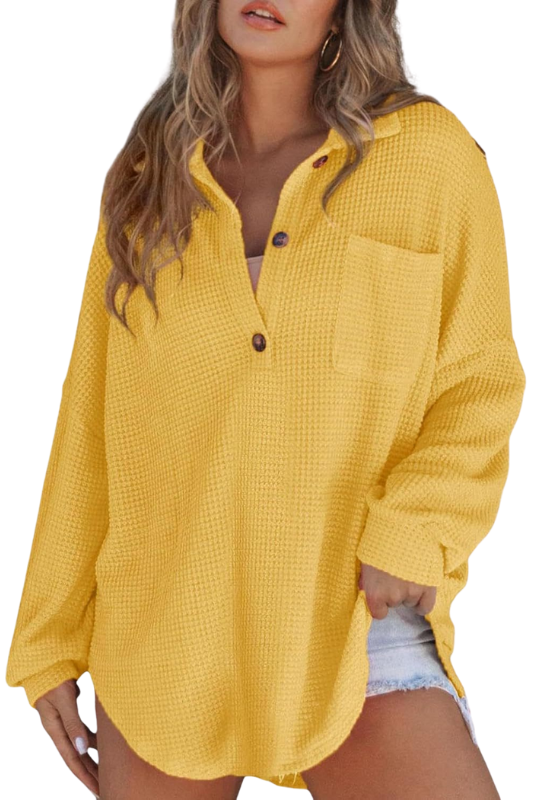 Casual Blouse with V-Neck