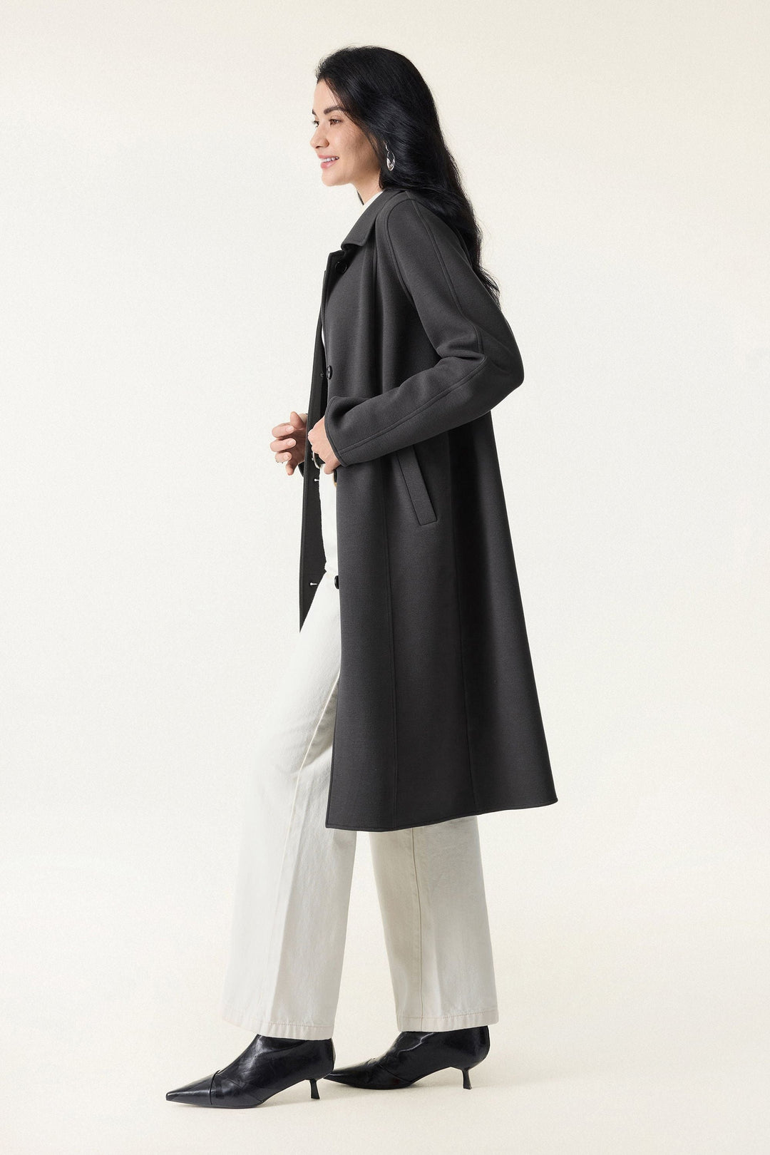 Button-up coat