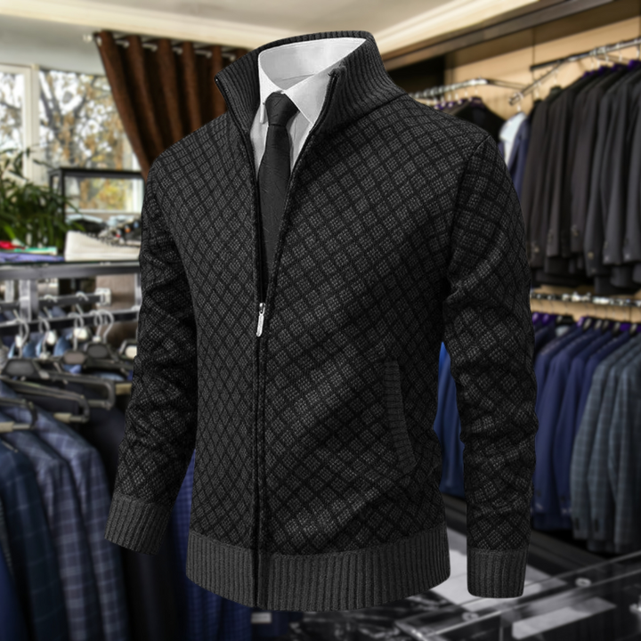 Knit Zip-Up Cardigan