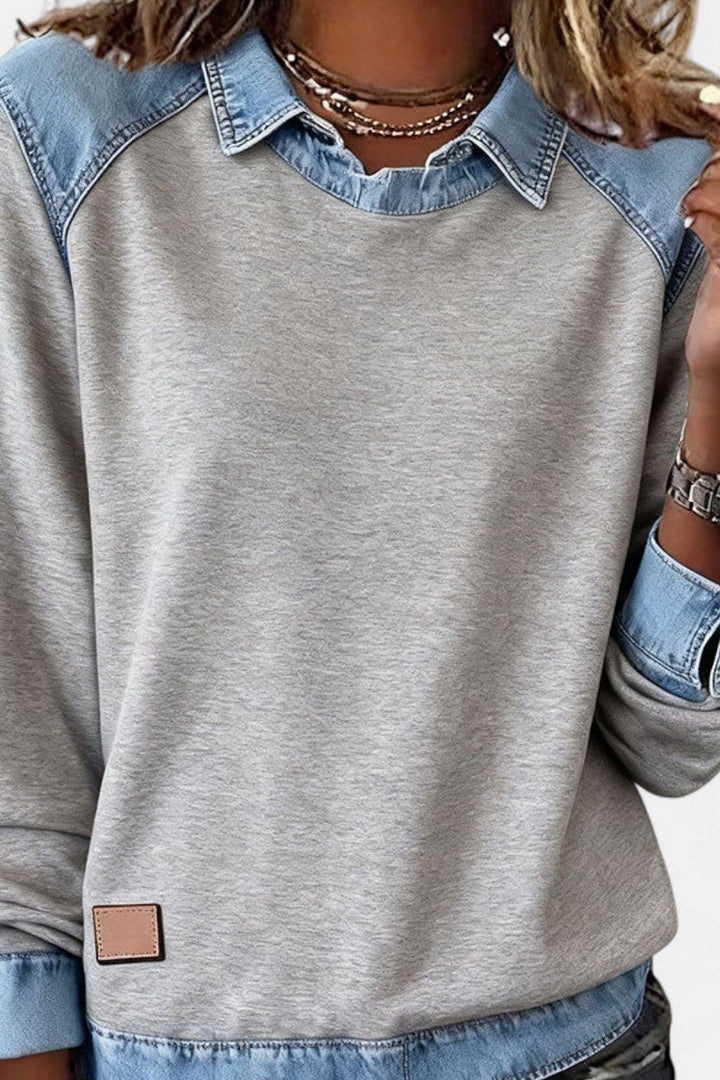 Denim Sweater