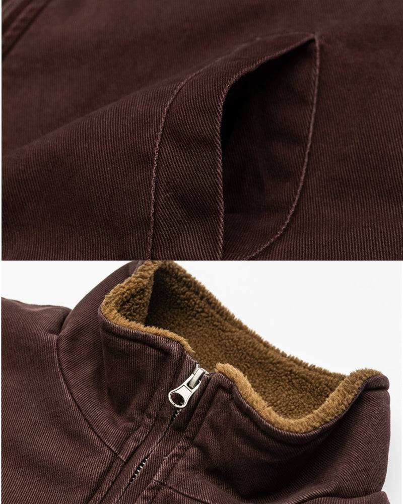 Milan Sherpa-Lined Bomber Coat