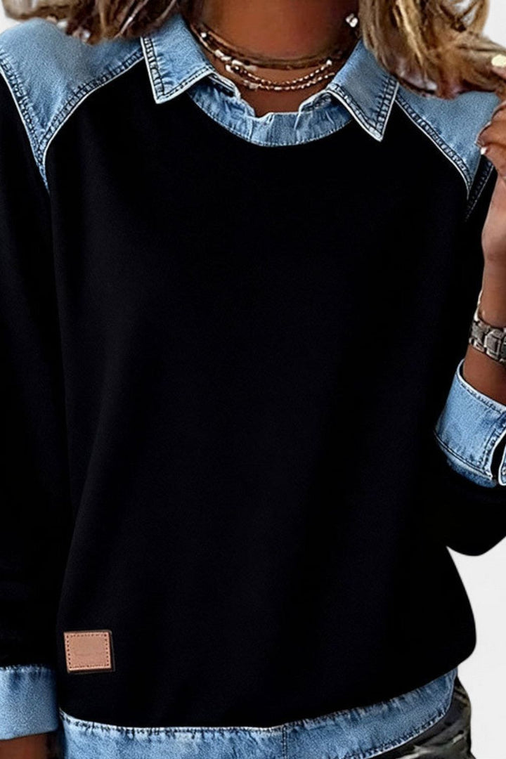 Denim Sweater