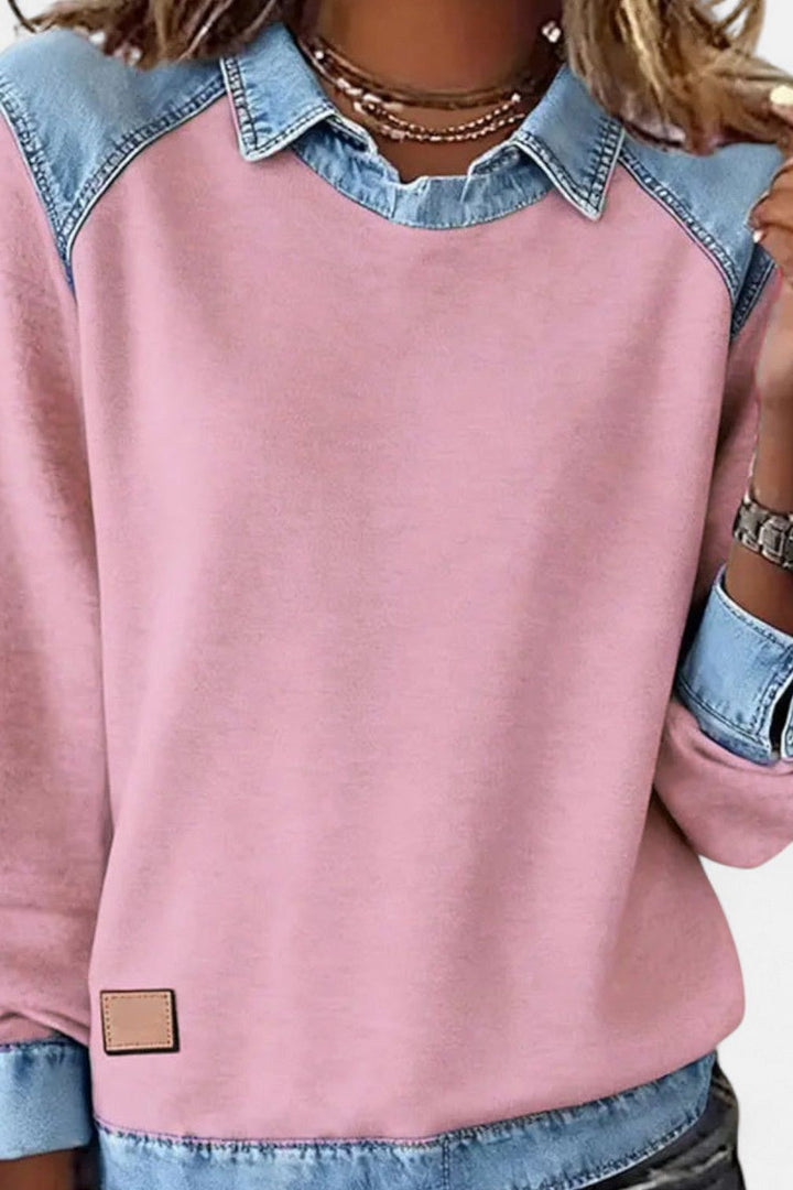 Denim Sweater