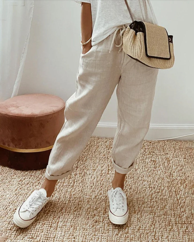 Flowy Pants with Elegant Comfort