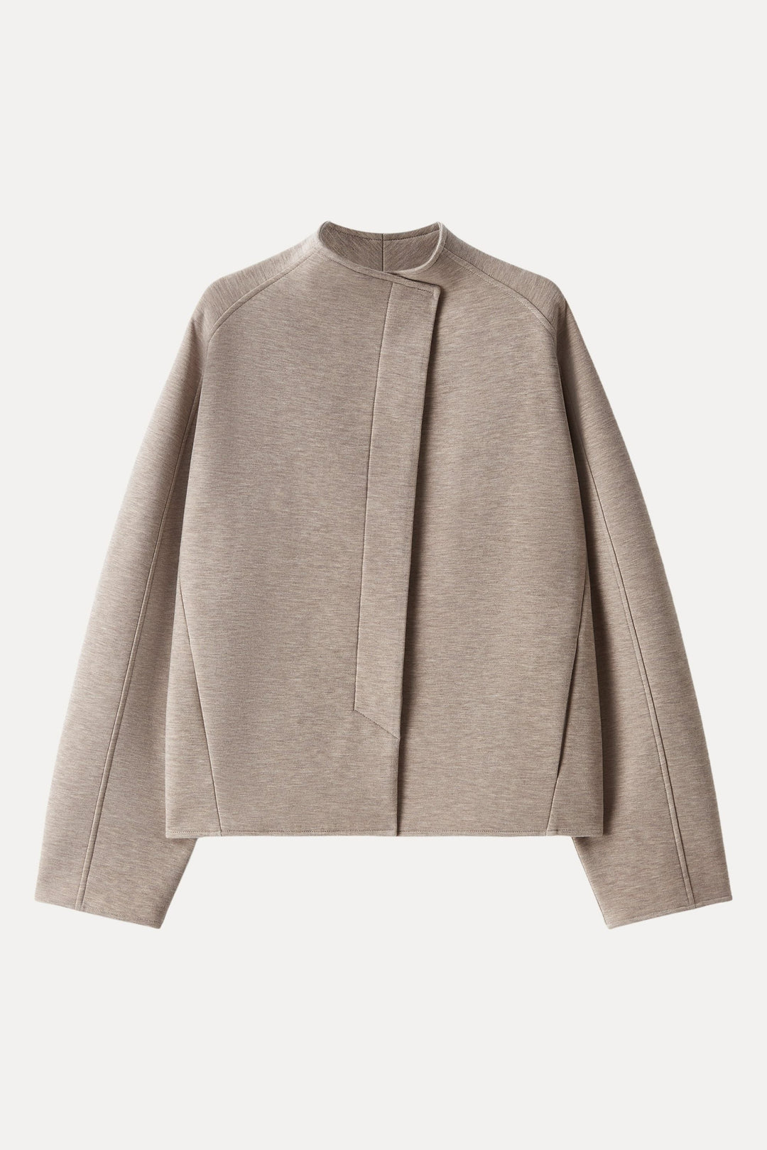 Cropped jacket with collar