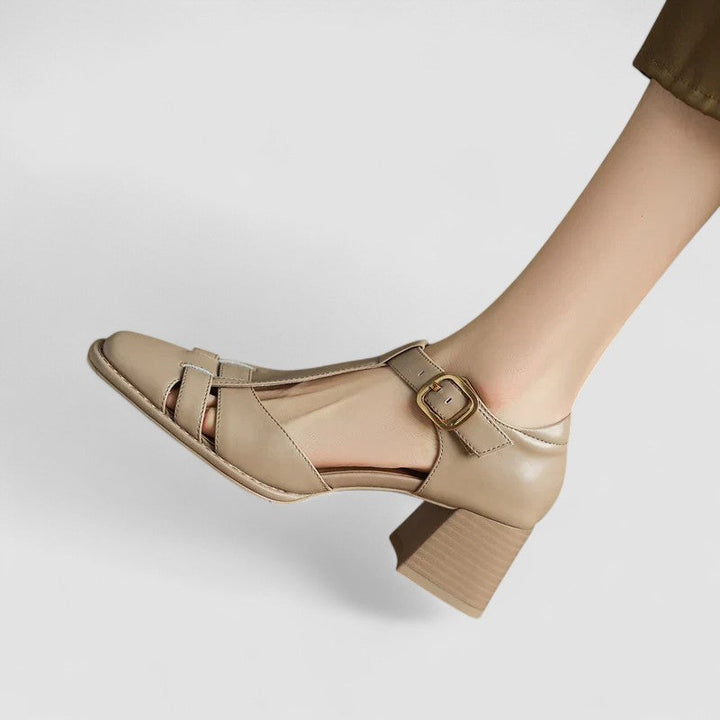 Scarlett - Orthopedic shoes with T-strap and stiletto heels