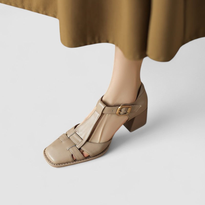 Scarlett - Orthopedic shoes with T-strap and stiletto heels
