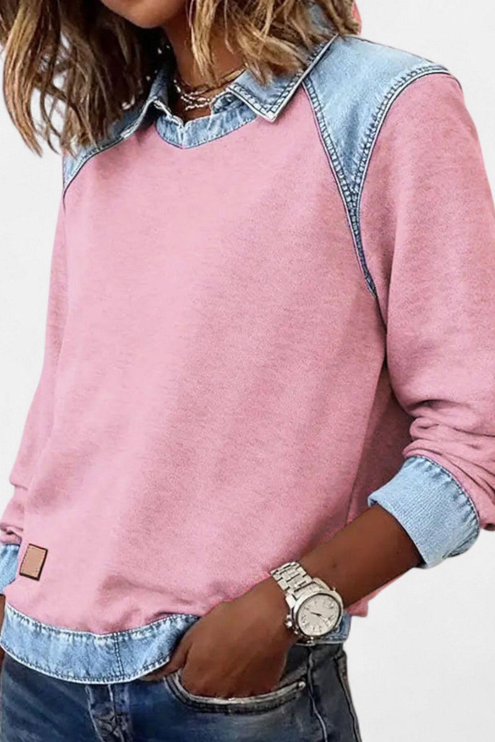 Denim Sweater