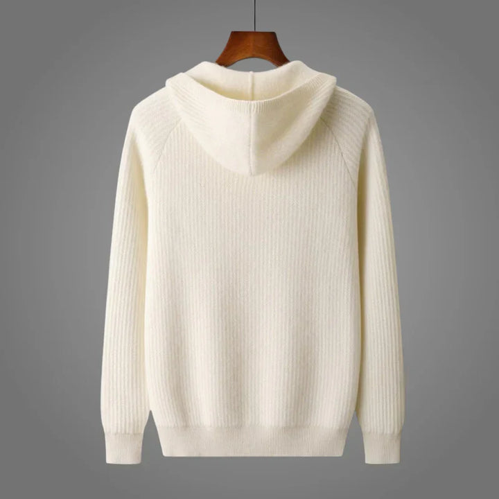 Textured Zip-Up Hoodie