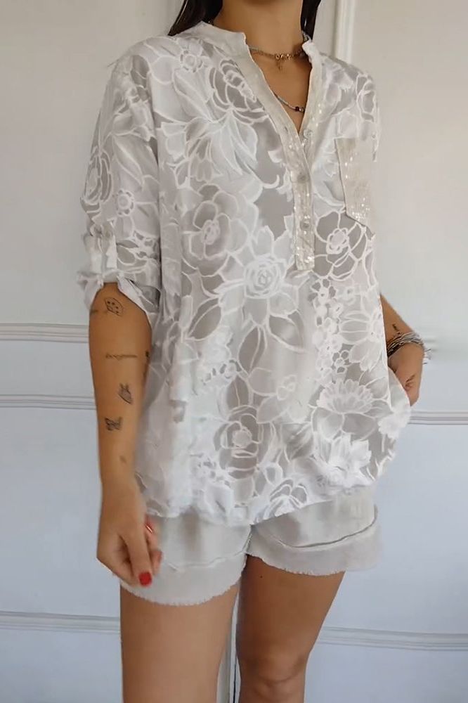 Casual Blouse Floral Breeze