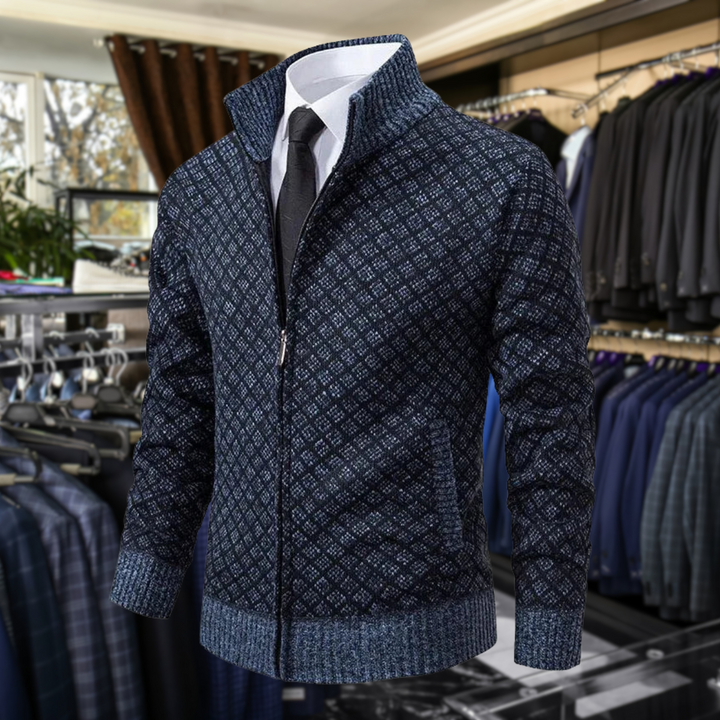 Knit Zip-Up Cardigan