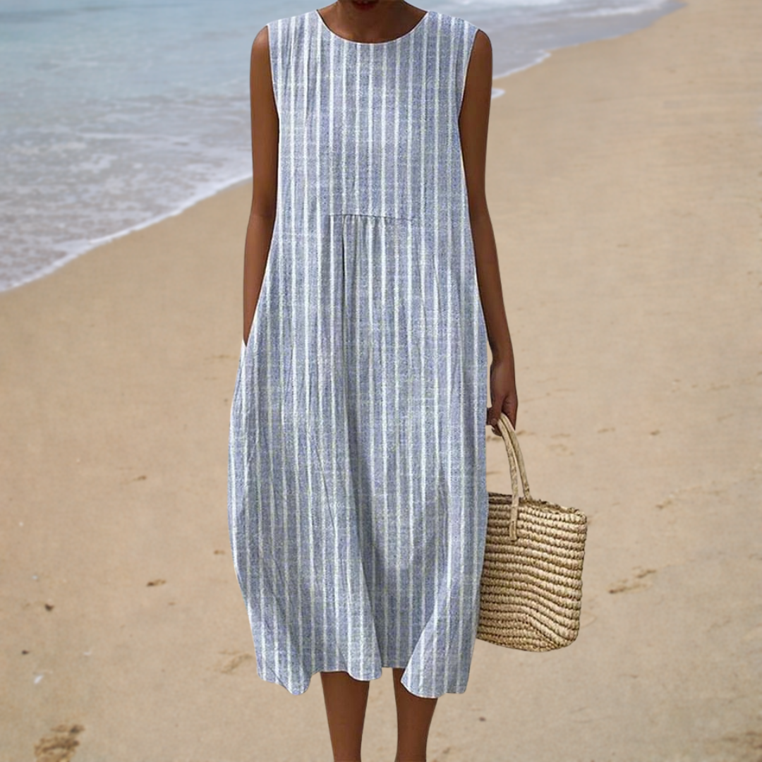 Elegant sleeveless summer dress