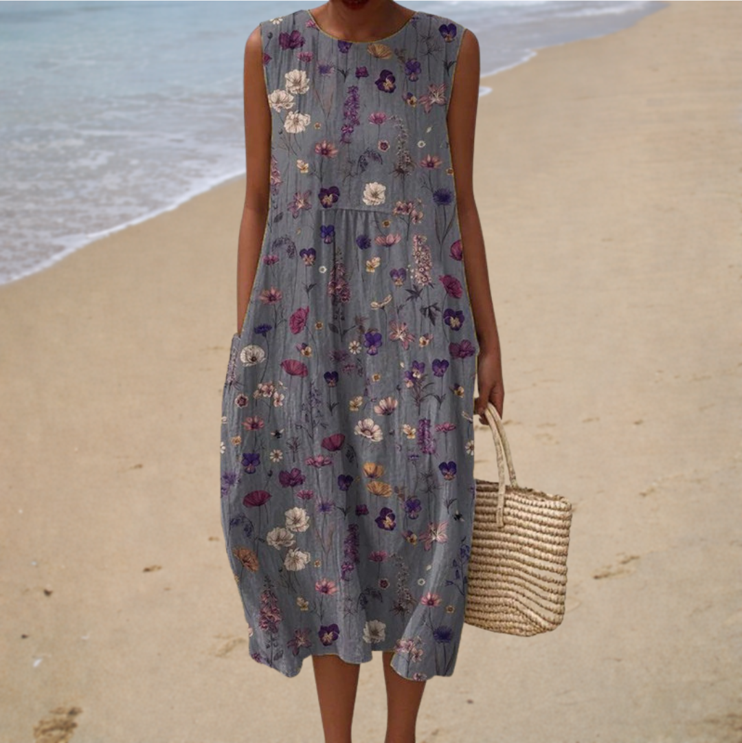 Comfortable sleeveless summer dress