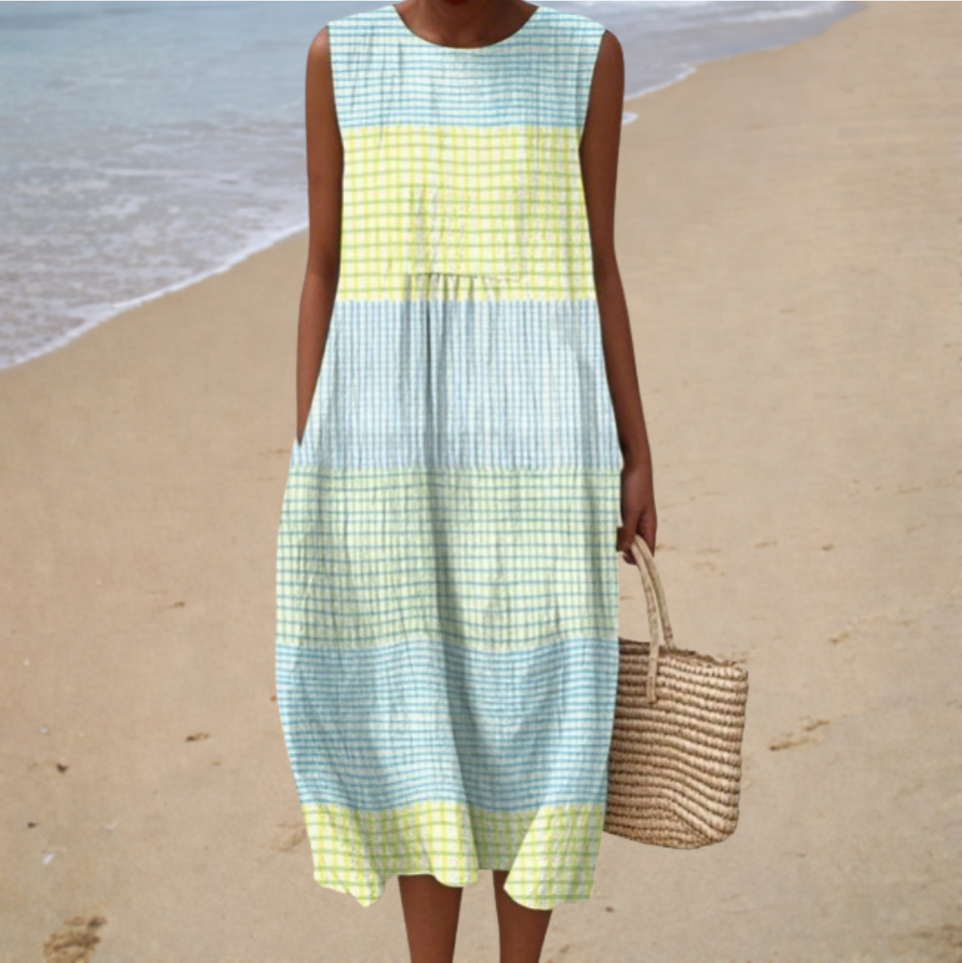 Elegant sleeveless summer dress
