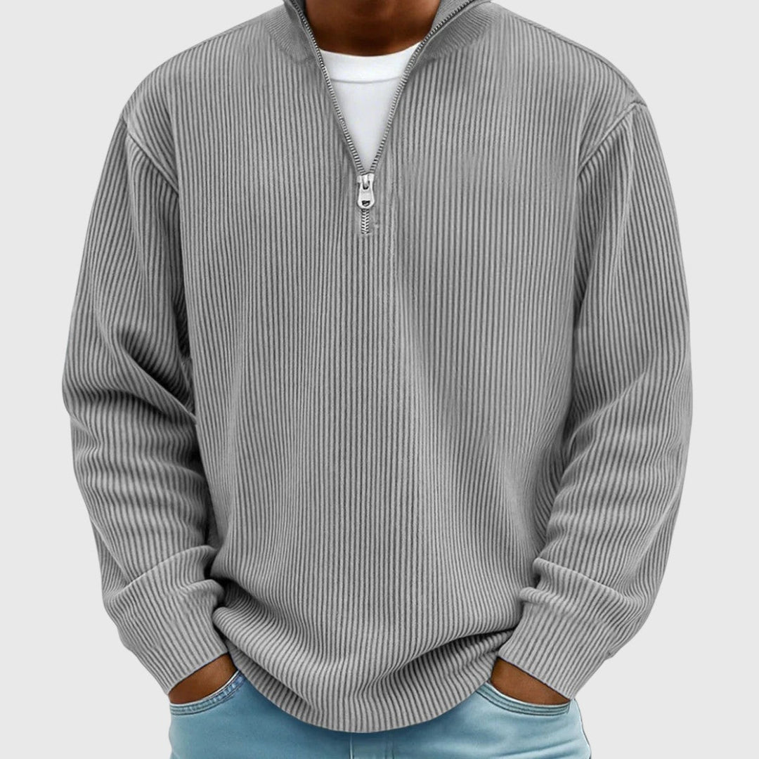 The Ashbourne Ribbed Quarter-Zip