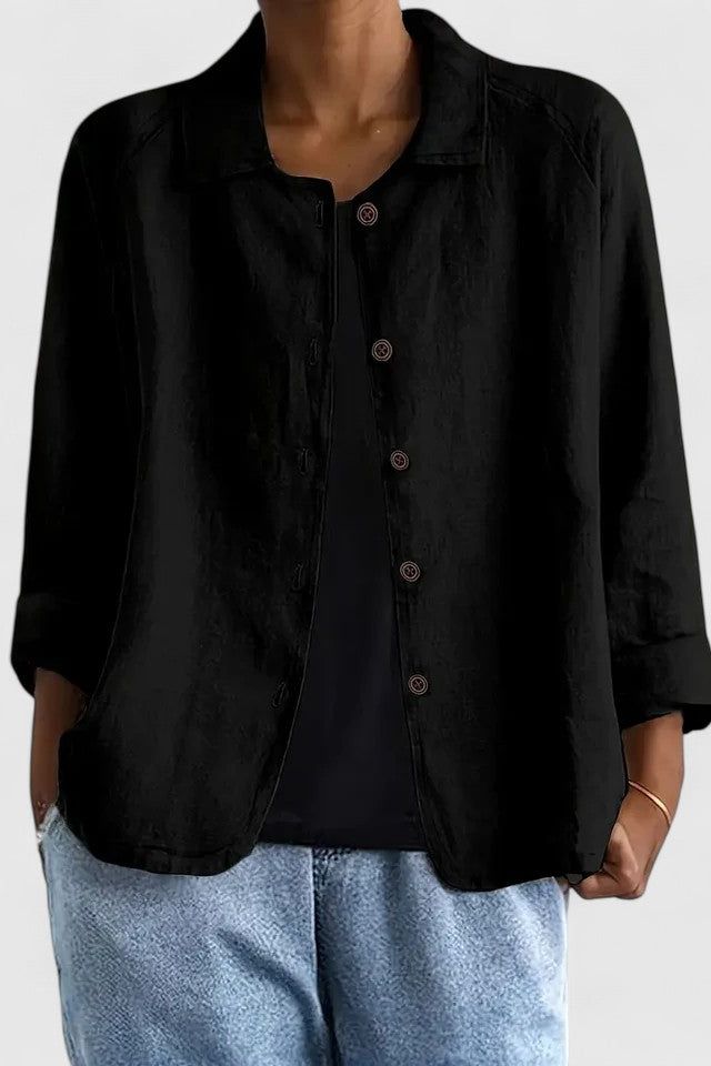 Casual Button-Up Blouse