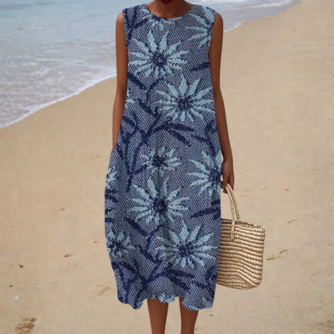 Comfortable sleeveless summer dress