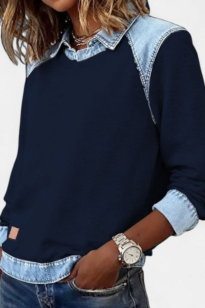 Denim Sweater
