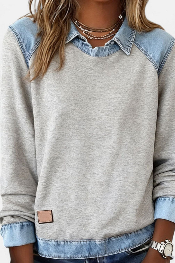 Denim Sweater