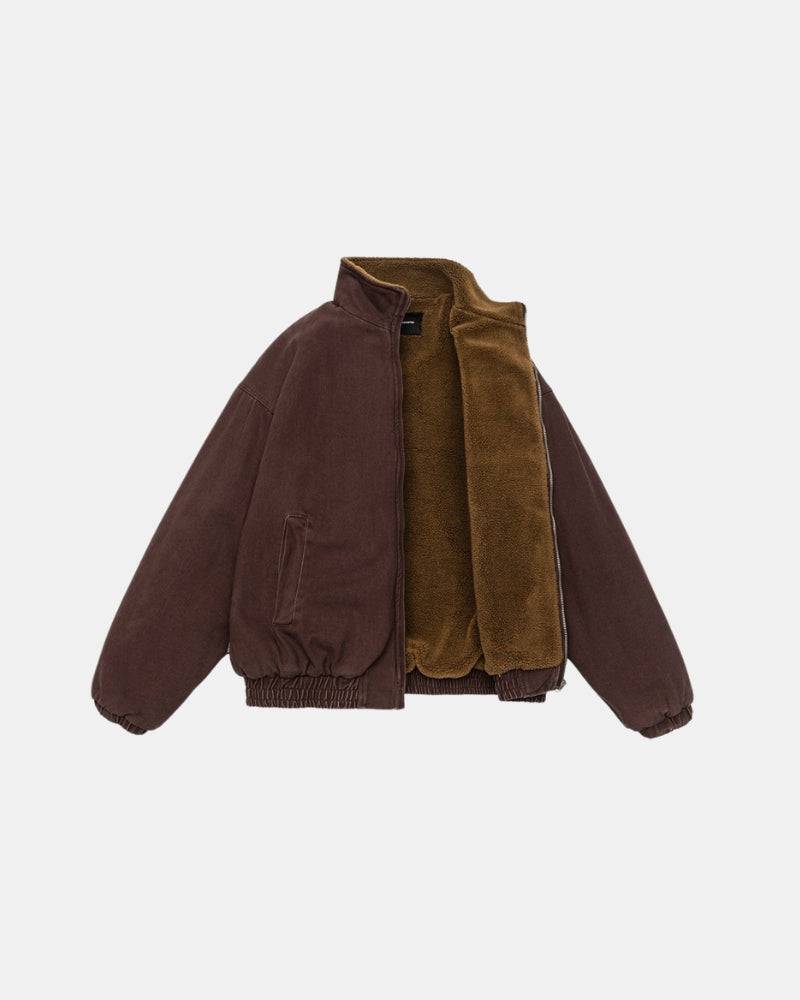 Milan Sherpa-Lined Bomber Coat