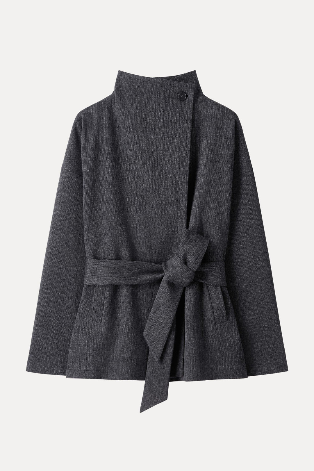 Retro jacket with belt