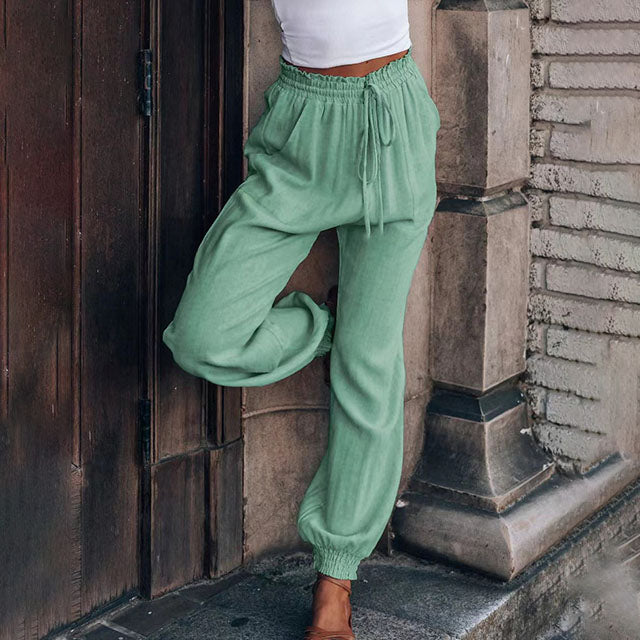 Kaeli - Elegant Drawstring Pants