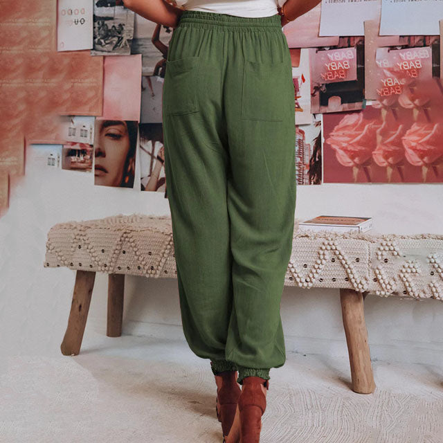 Kaeli - Elegant Drawstring Pants