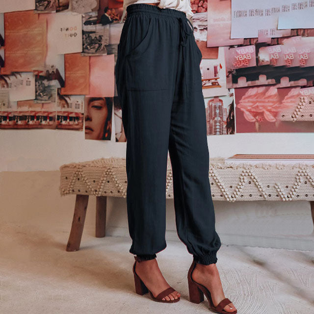 Kaeli - Elegant Drawstring Pants