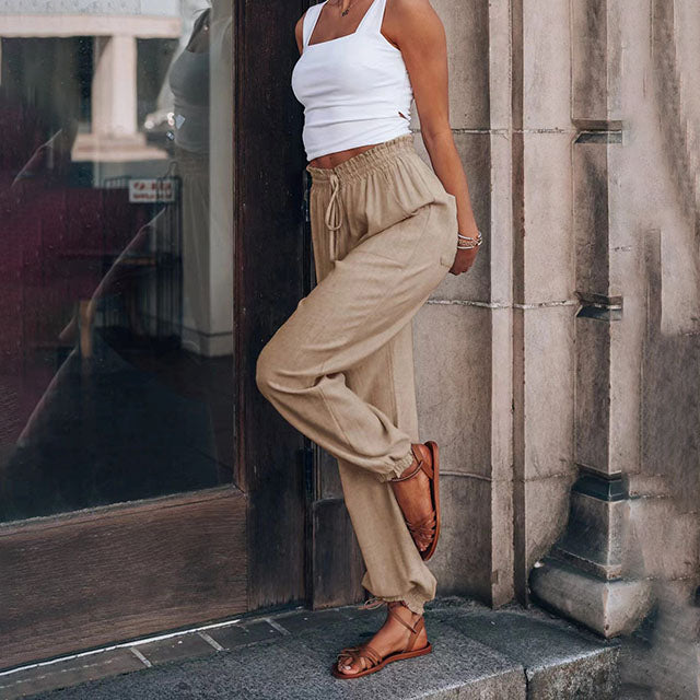 Kaeli - Elegant Drawstring Pants