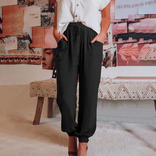Kaeli - Elegant Drawstring Pants