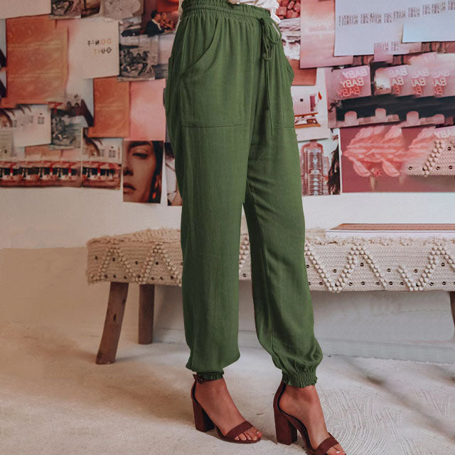 Kaeli - Elegant Drawstring Pants