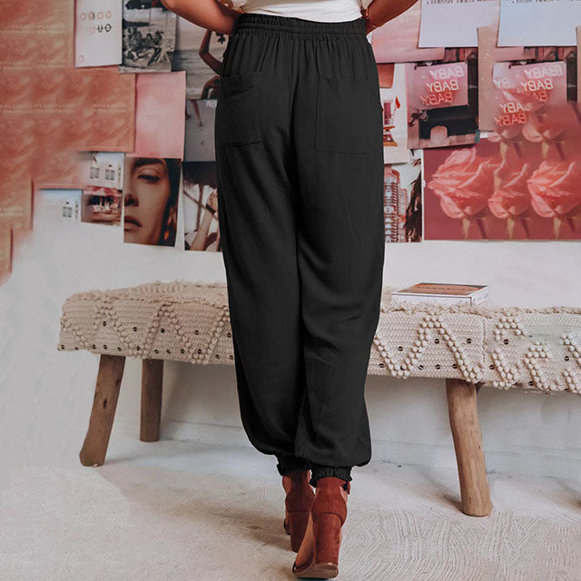 Kaeli - Elegant Drawstring Pants