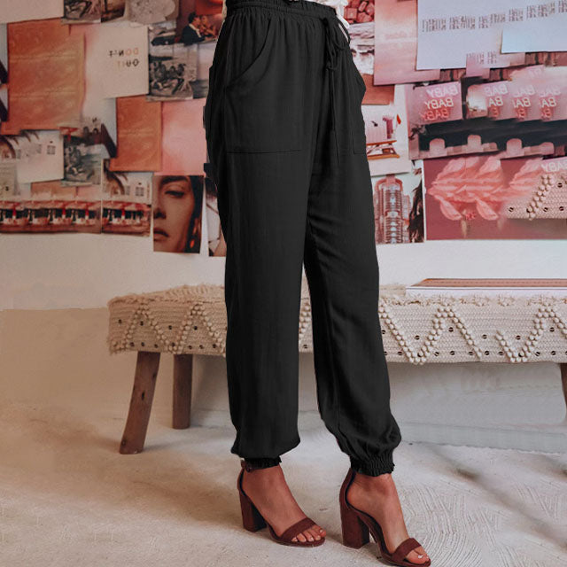 Kaeli - Elegant Drawstring Pants