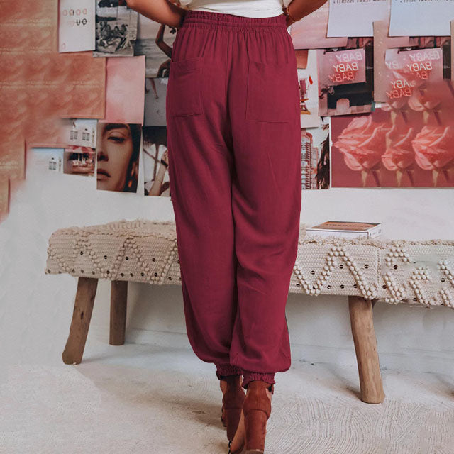 Kaeli - Elegant Drawstring Pants