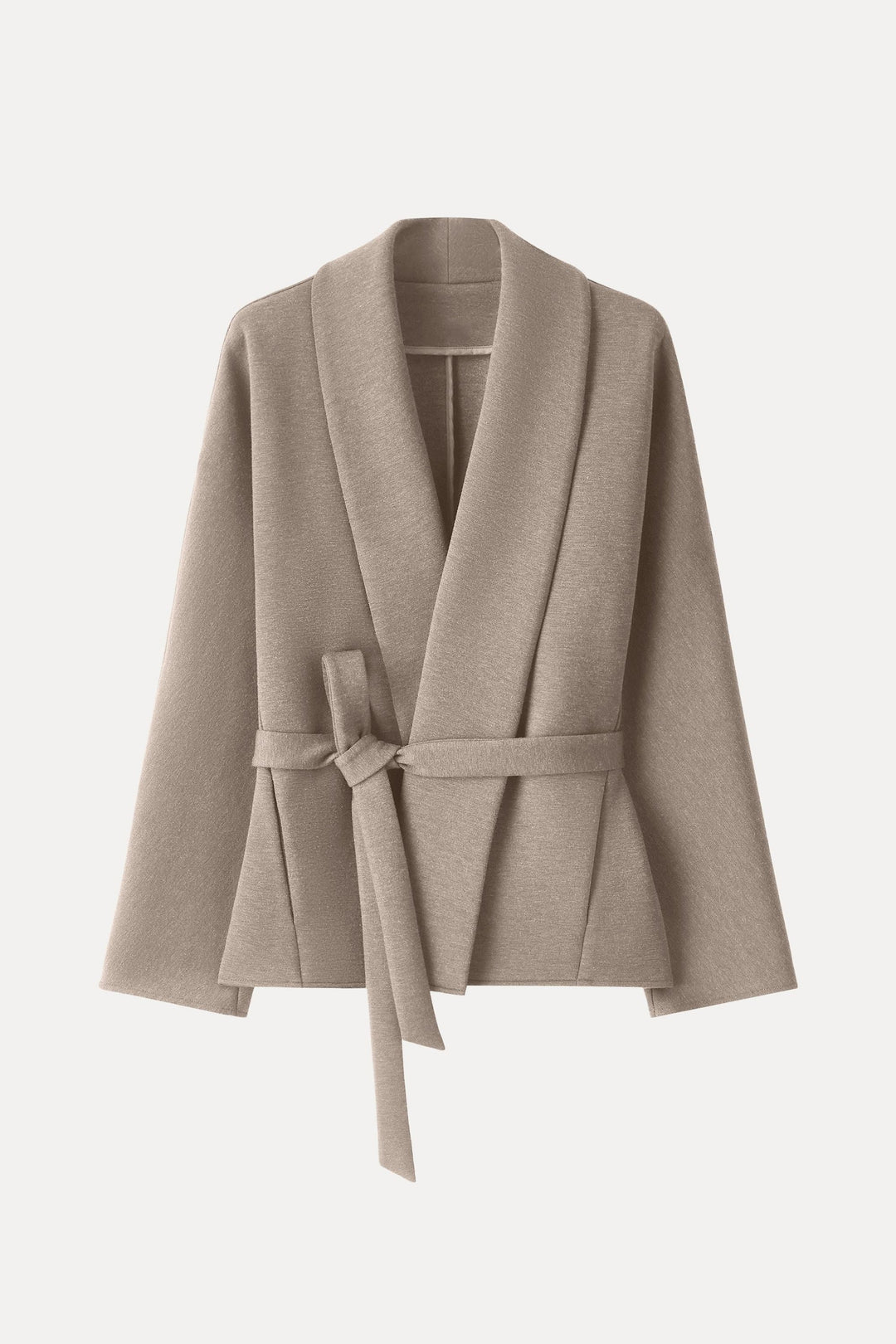 Shawl Collar Jacket with Belt