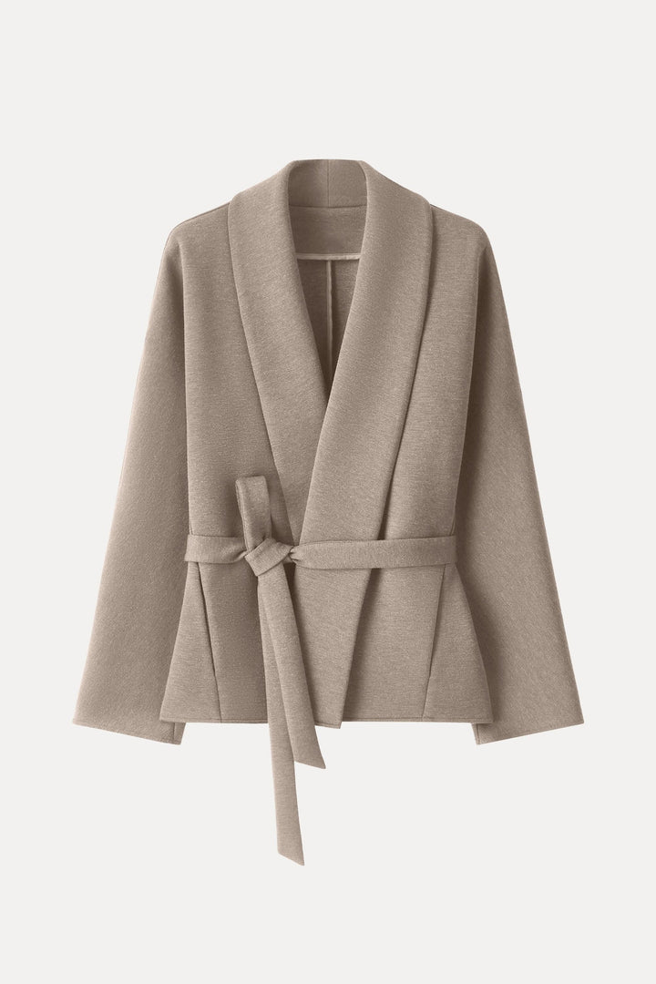 Shawl Collar Jacket with Belt