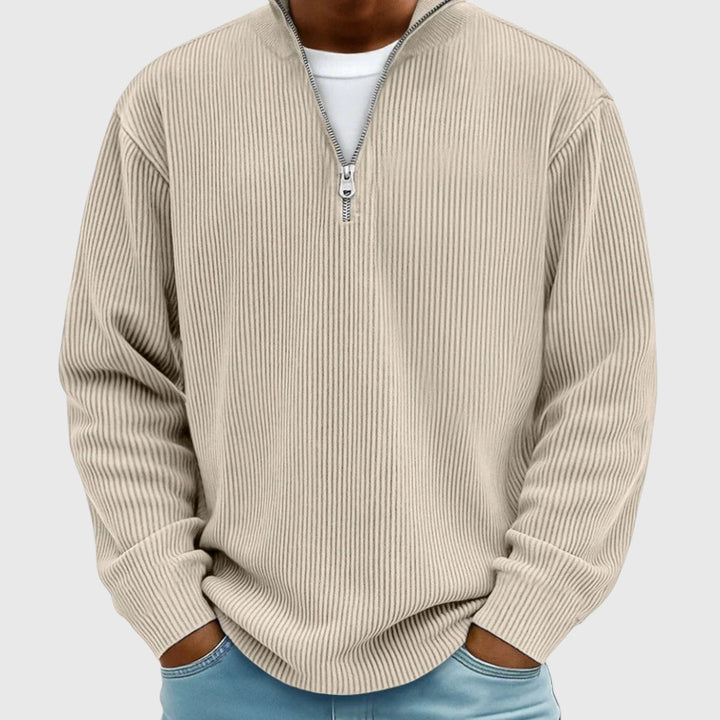 The Ashbourne Ribbed Quarter-Zip