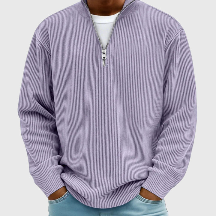 The Ashbourne Ribbed Quarter-Zip