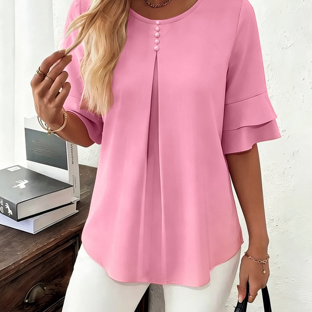 Celestia – GraceFlow Pleated Blouse