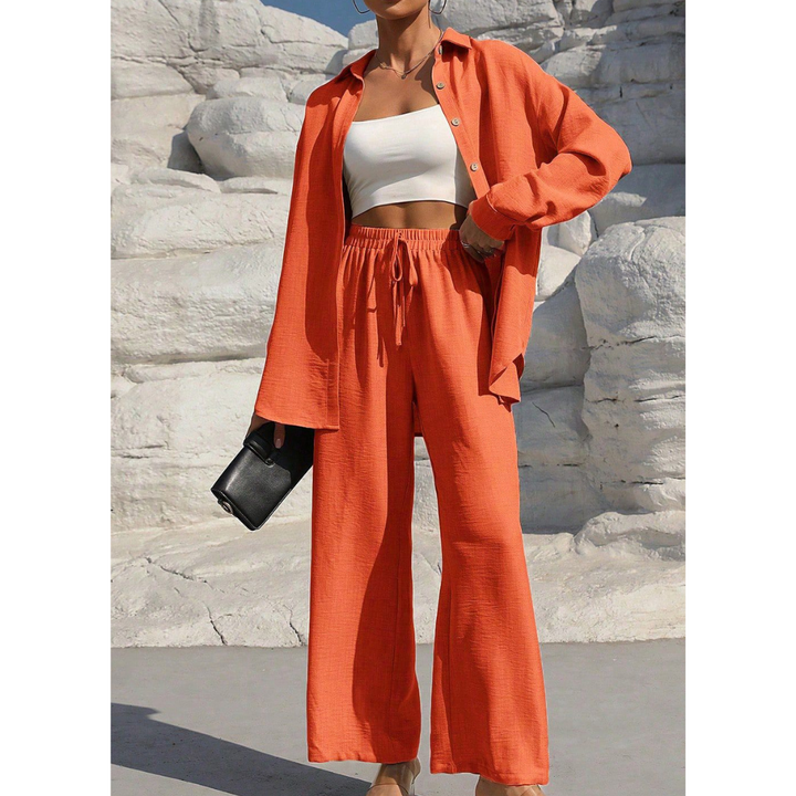 Vanora | Long-Sleeve Blouse & Trouser Co-ord