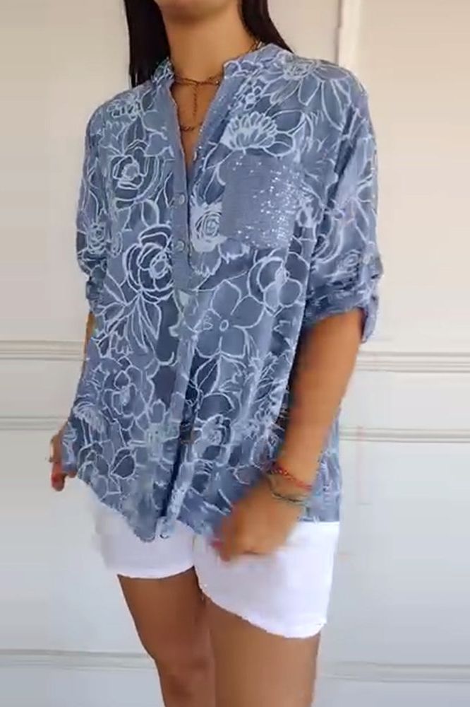 Casual Blouse Floral Breeze