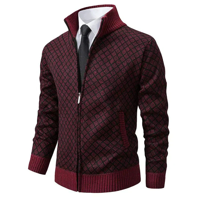 Knit Zip-Up Cardigan