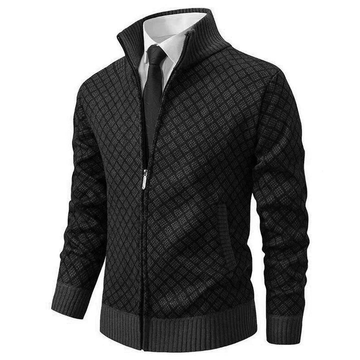 Knit Zip-Up Cardigan