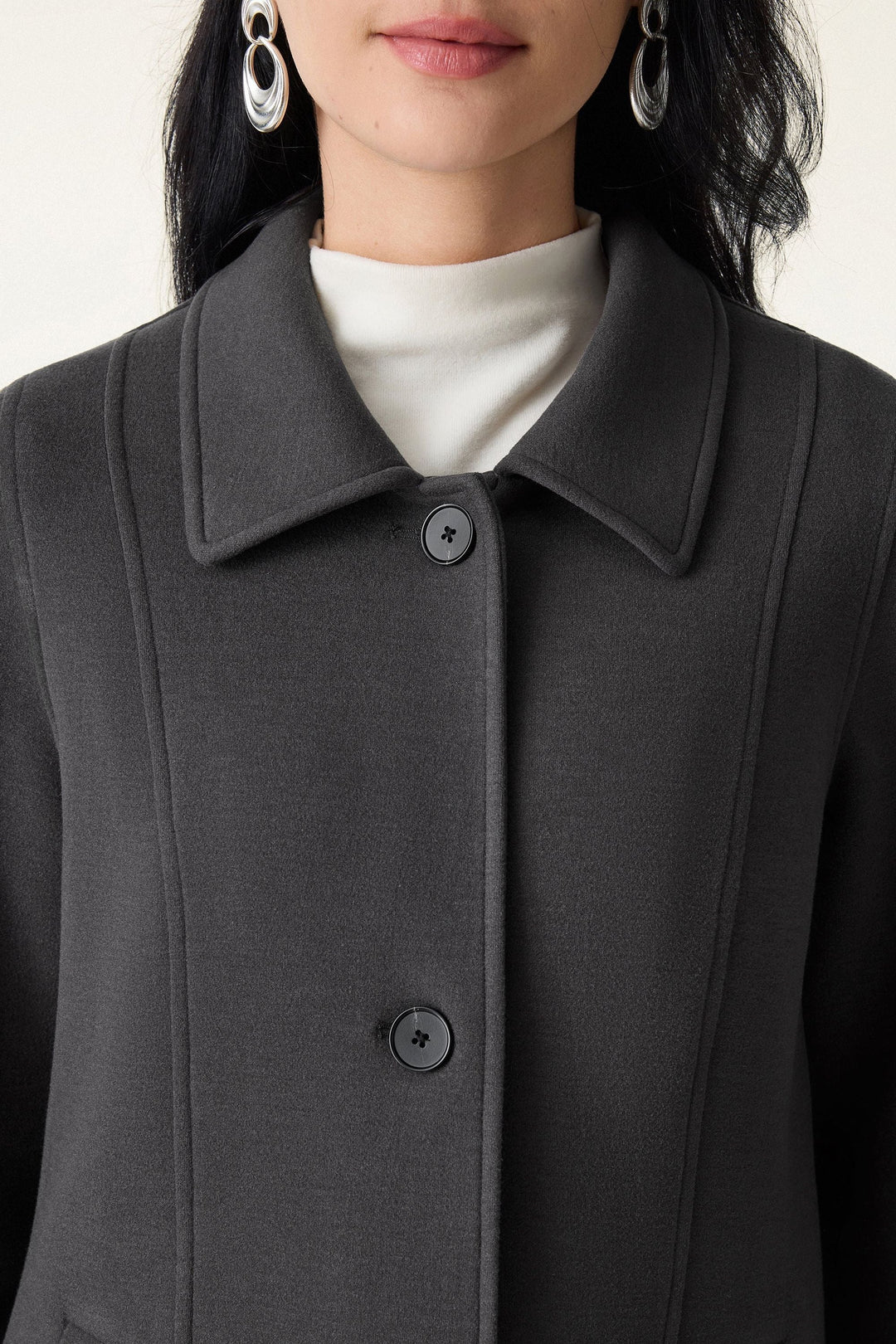 Button-up coat